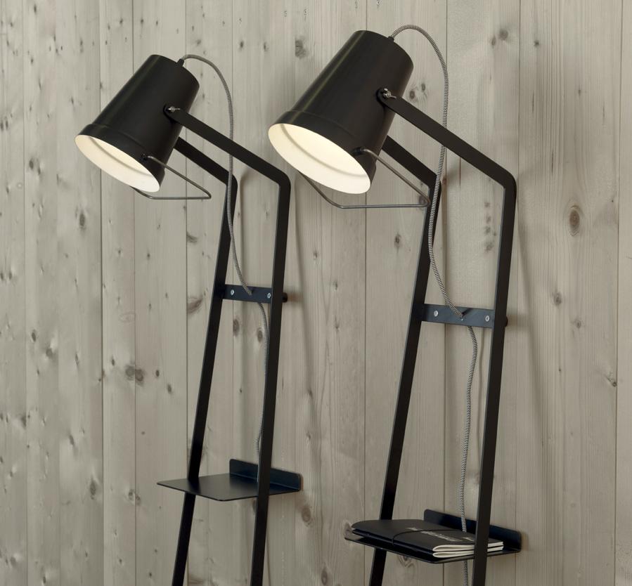 ALFRED Direct light painted metal floor lamp