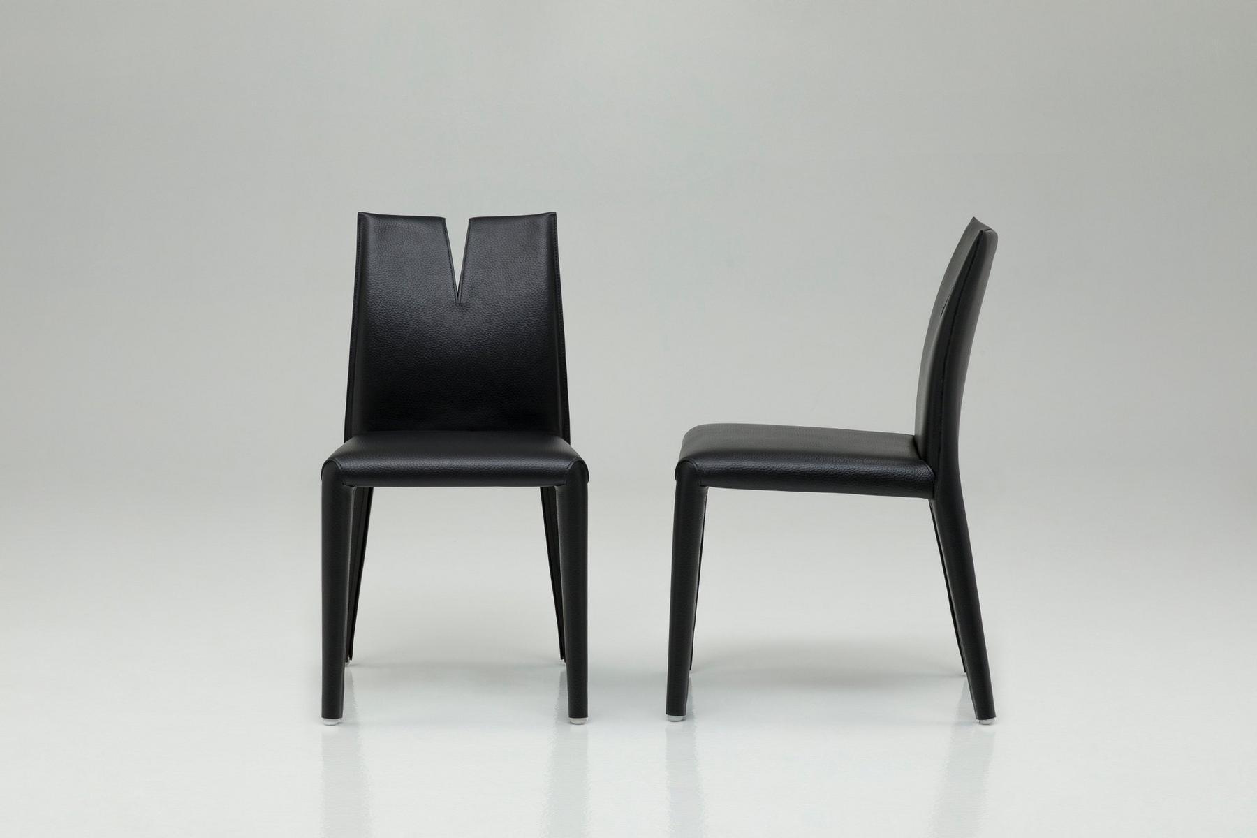 CUTTER Upholstered tanned leather chair