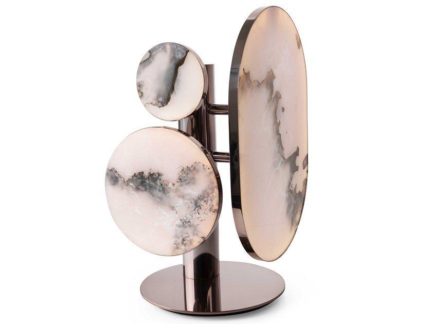 REBEL Onyx table lamp with fixed arm