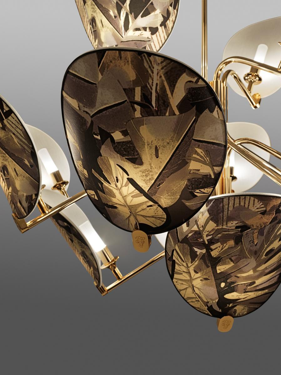 AKIRA LED indirect light brass pendant lamp