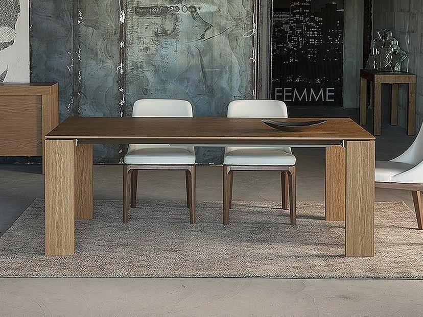 ATLANTE Extending wooden living room table