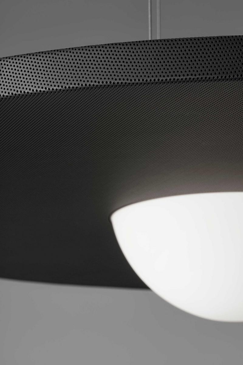 IRVING SILENCE LED perforated metal pendant lamp