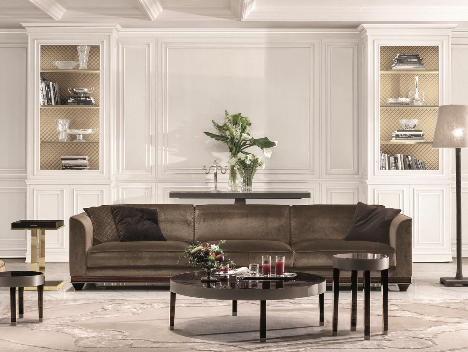 LOUIS Square leather coffee table