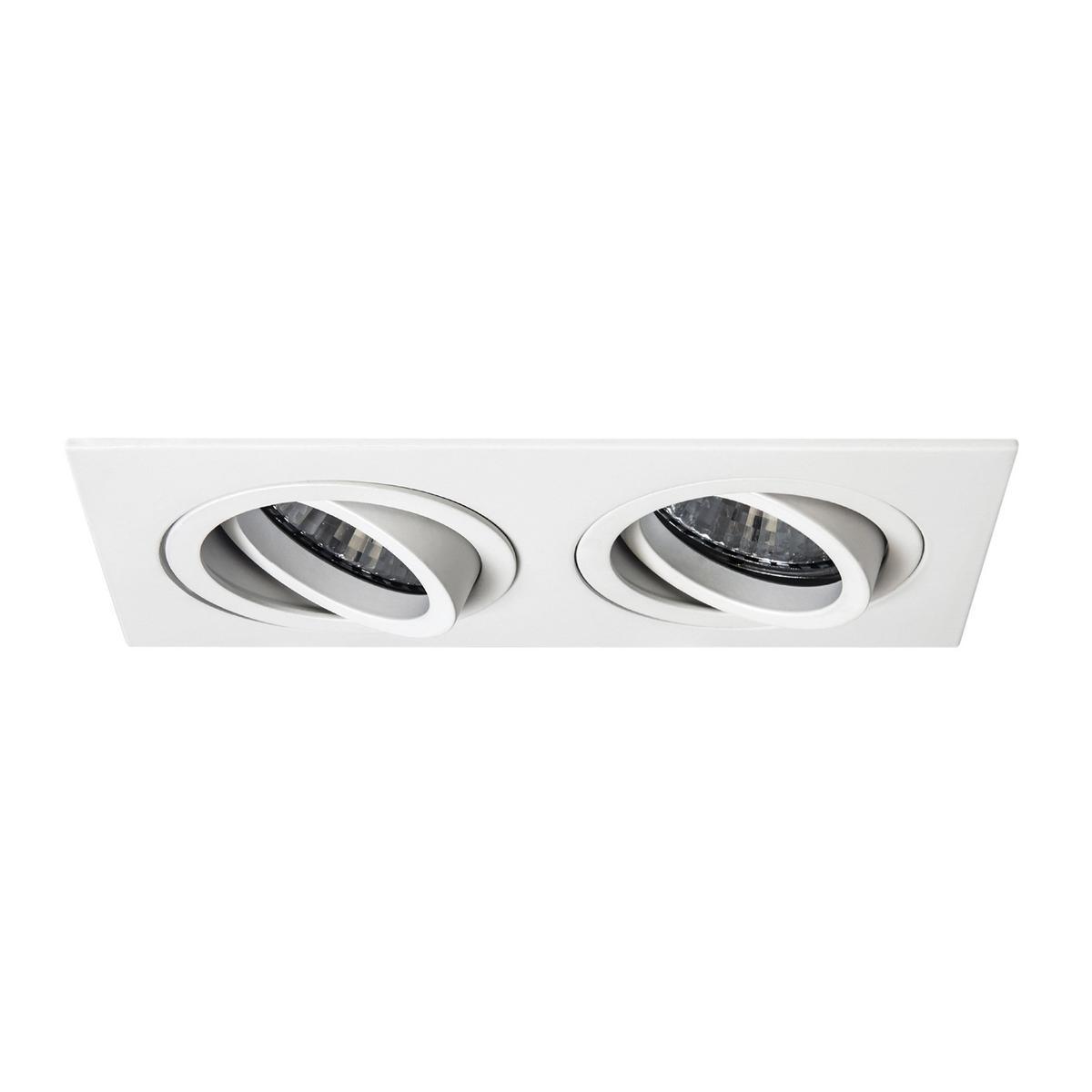 TARO TWIN FIRE-RATED LED multiple ceiling aluminium spotlight