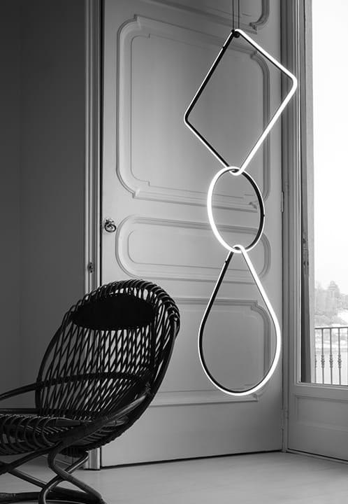 ARRANGEMENTS DROP LED powder coated aluminium pendant lamp