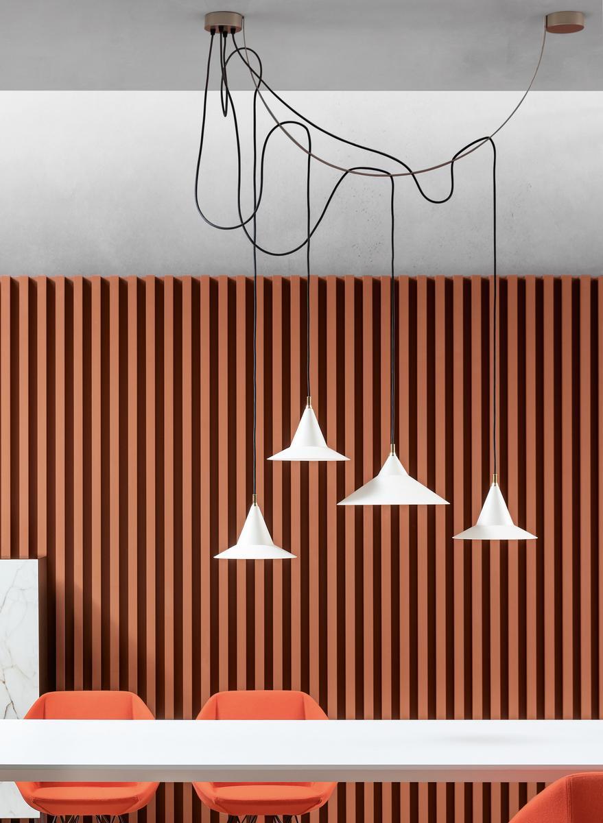 SAN Painted metal pendant lamp