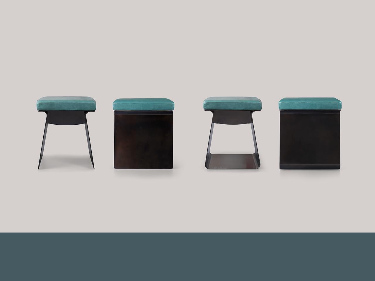 GEA Low stool with integrated cushion