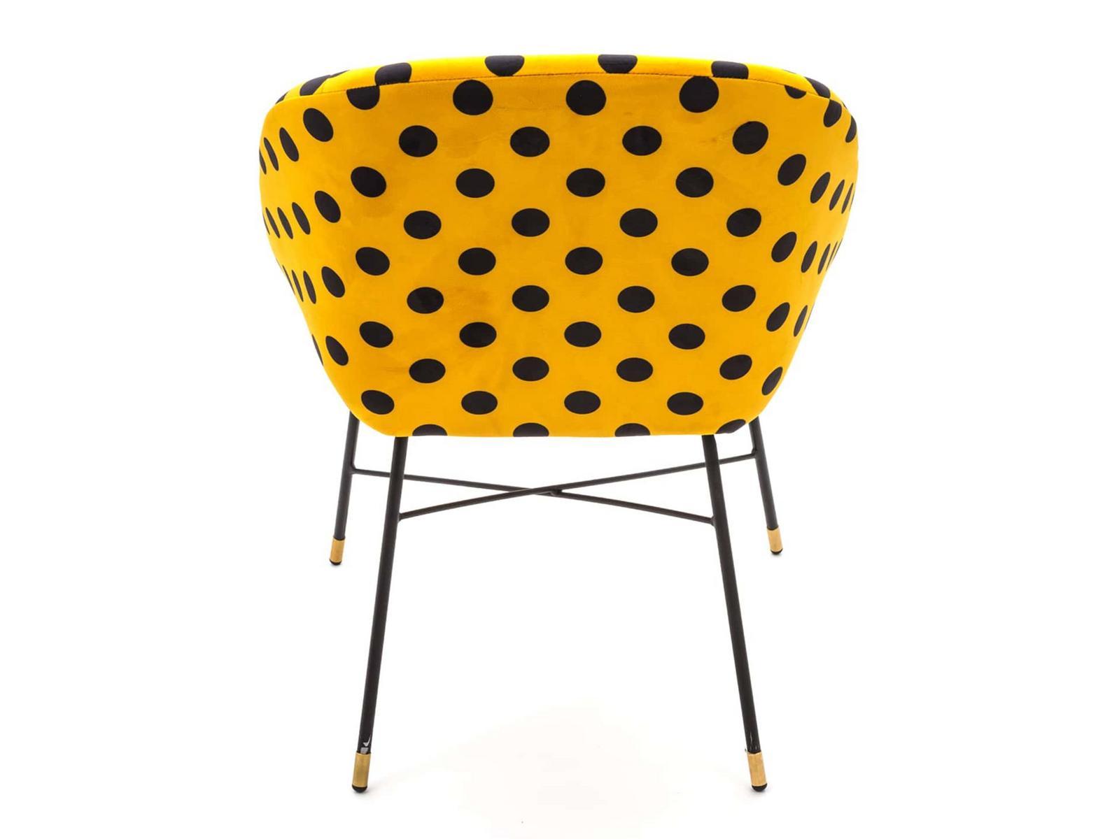 SHIT Upholstered fabric chair with armrests