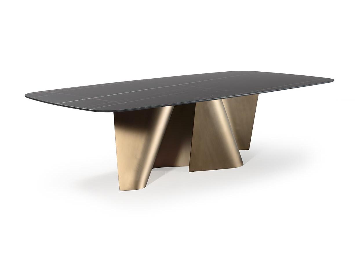 ESSE Rectangular Marble glass table