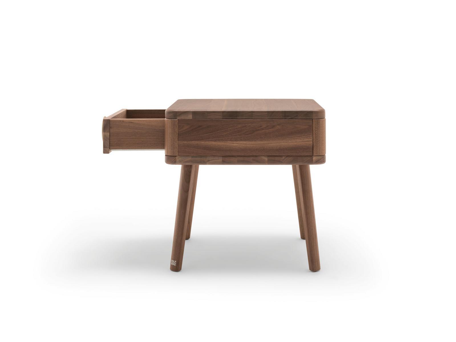 916 Wooden bedside table with drawers