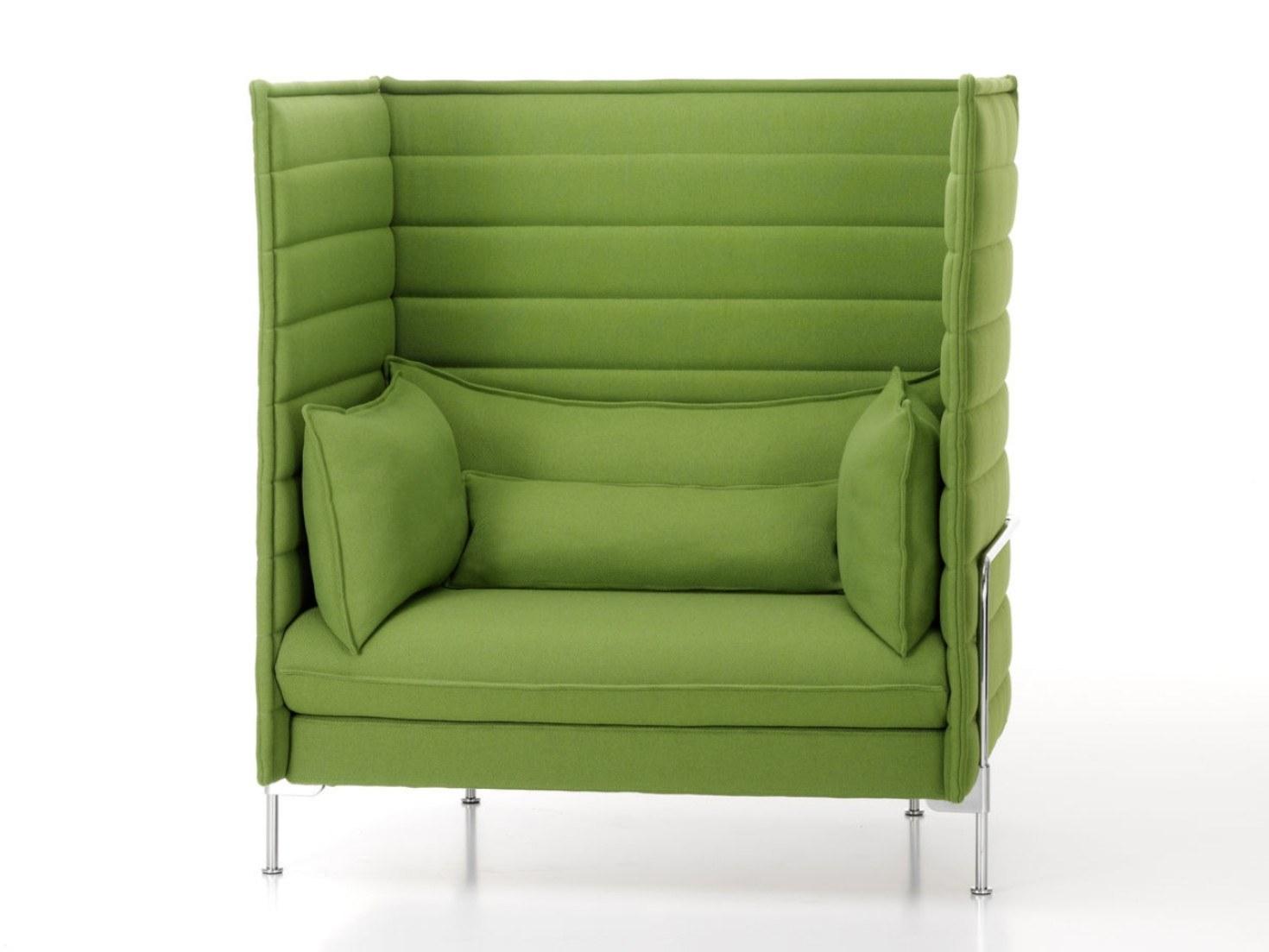 ALCOVE HIGHBACK LOVE SEAT High-back fabric small sofa
