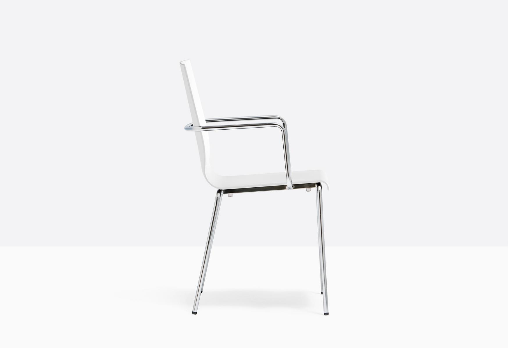 KUADRA 1115 Plastic chair with armrests