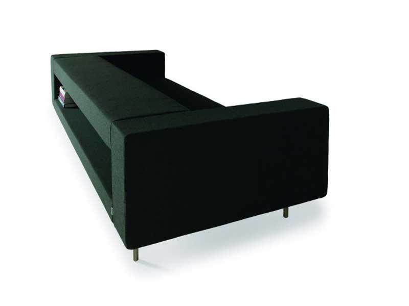 BOTTONI SHELF Sofa with integrated magazine rack