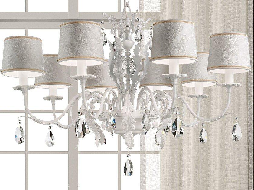 ACANTIA 8 Direct light metal chandelier with crystals ACANTIA 8 Direct light metal chandelier with crystals
