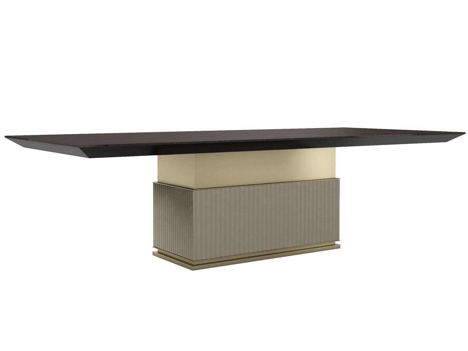 ROCK R Rectangular wooden dining table