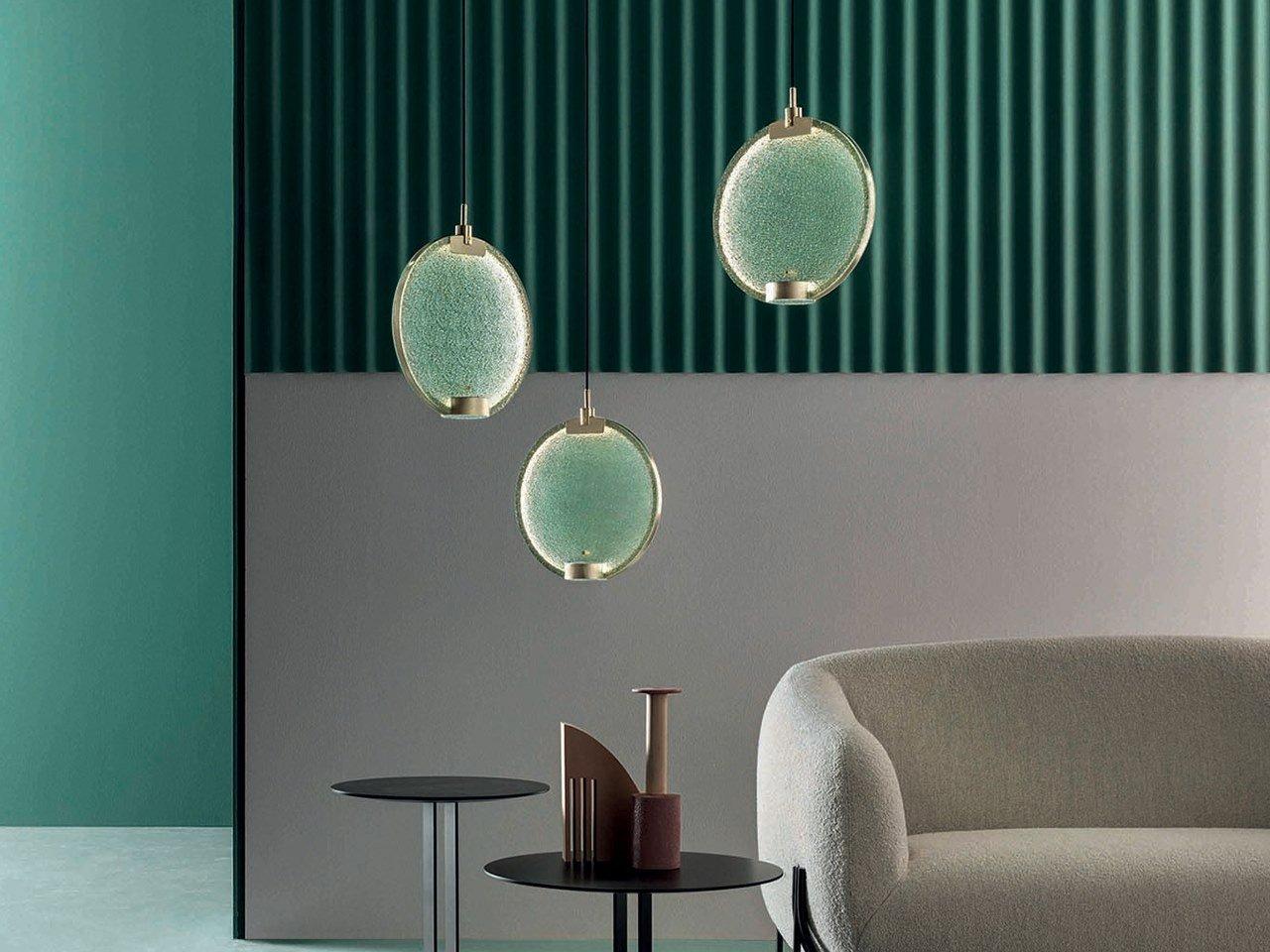 HORO S3 LED glass pendant lamp with dimmer