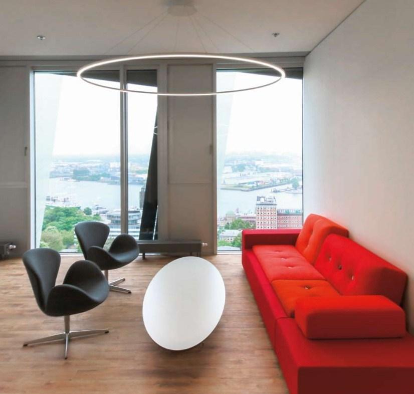 CIRCOLO SLIM LED aluminium pendant lamp