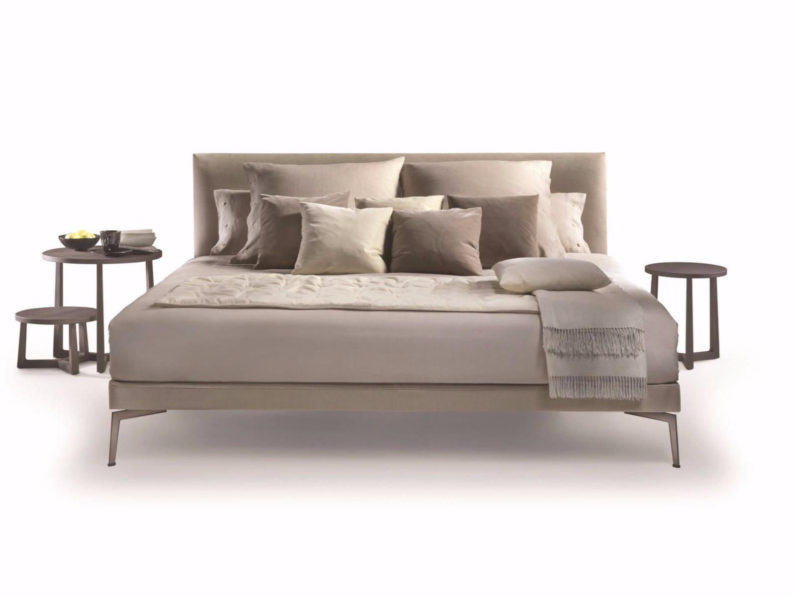FEEL GOOD - FEEL GOOD TEN Fabric double bed with upholstered headboard