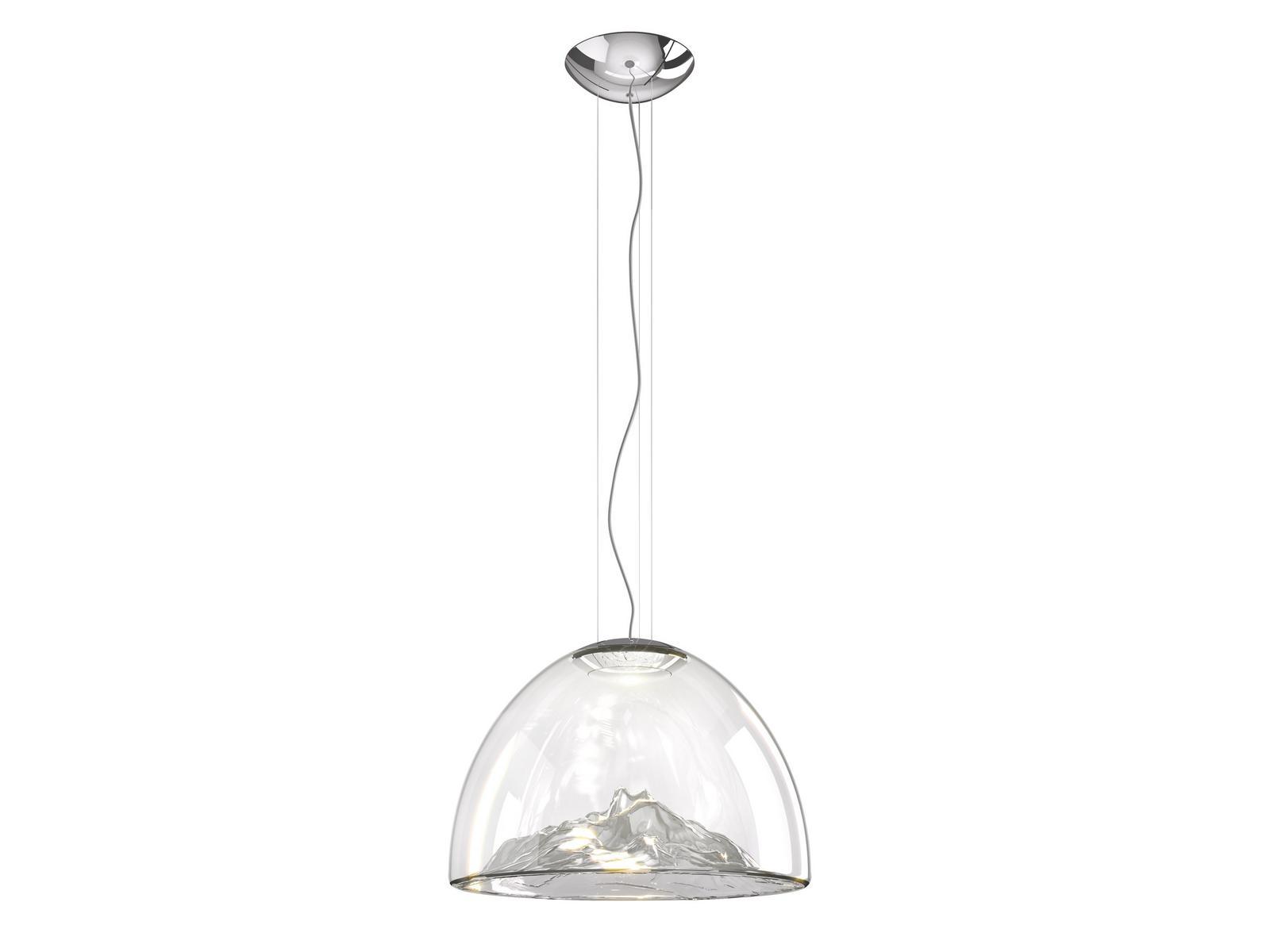 MOUNTAIN VIEW LED blown glass pendant lamp MOUNTAIN VIEW LED blown glass pendant lamp