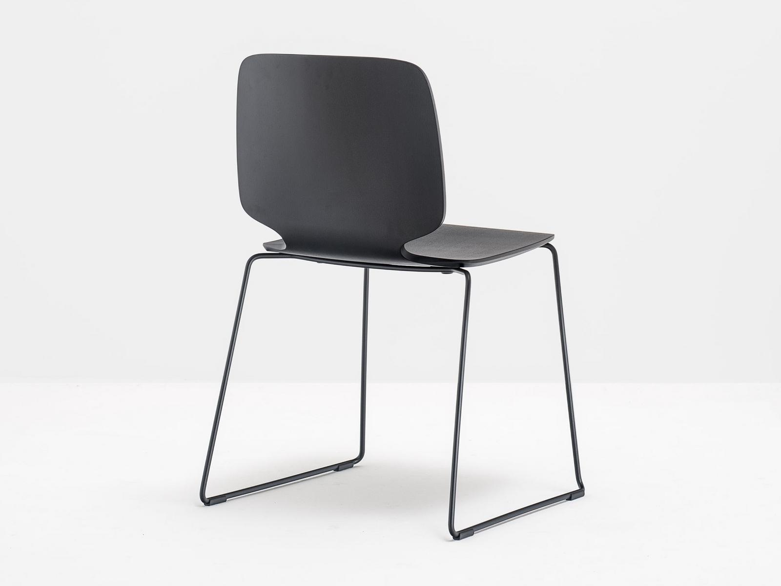 BABILA 2720 Sled base wooden chair