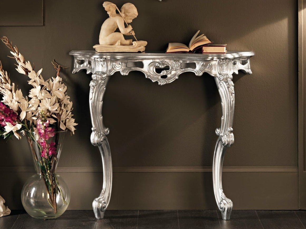 11609 Silver leaf console table