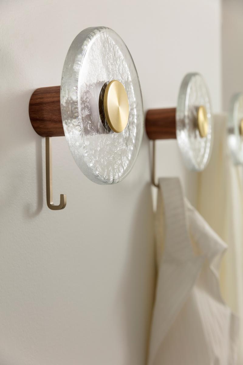 JUPITER Wall-mounted glass coat rack