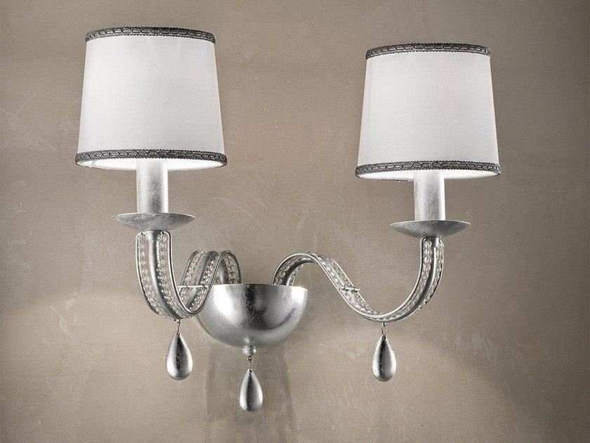NOBLESSE A2 / A4 Direct light metal wall lamp with crystals
