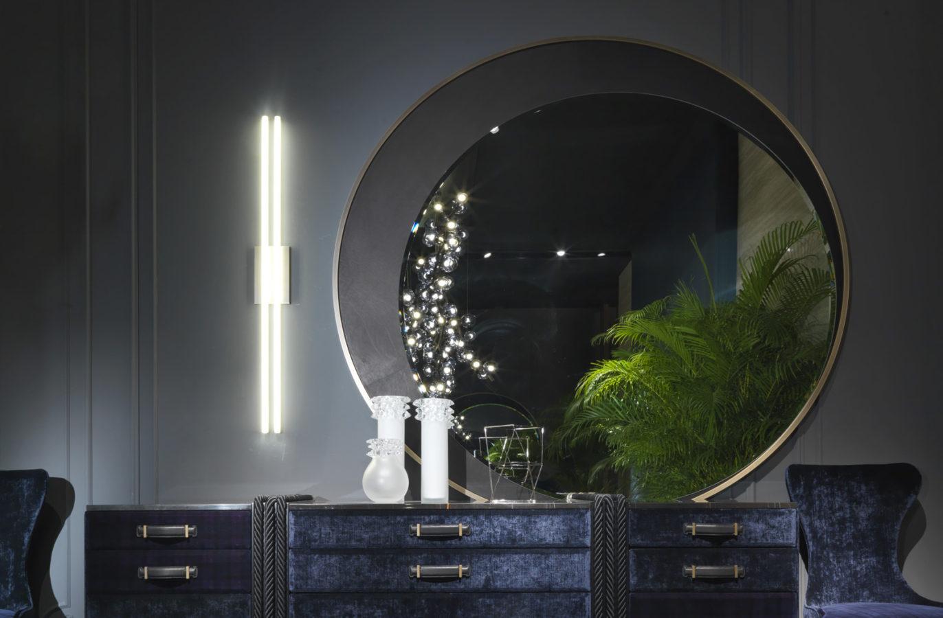CARROLL Framed wall-mounted mirror