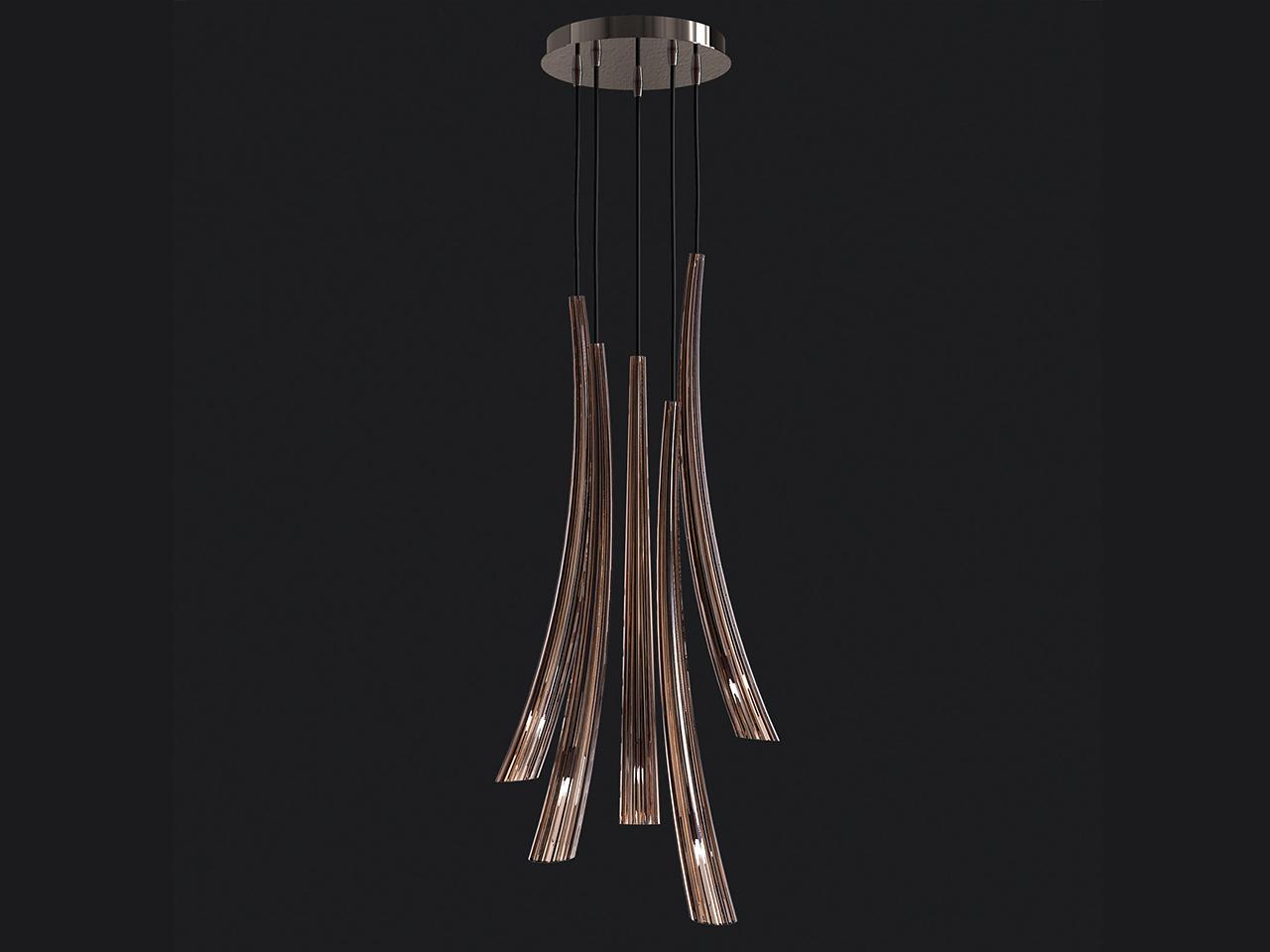 PULSA 439 Blown glass pendant lamp