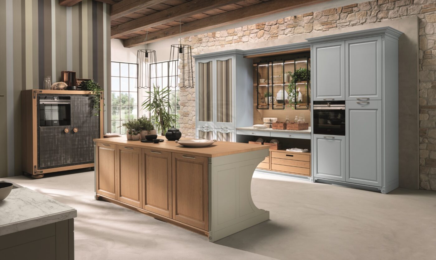 Wood kitchen with handles Aster Cucine Portrait