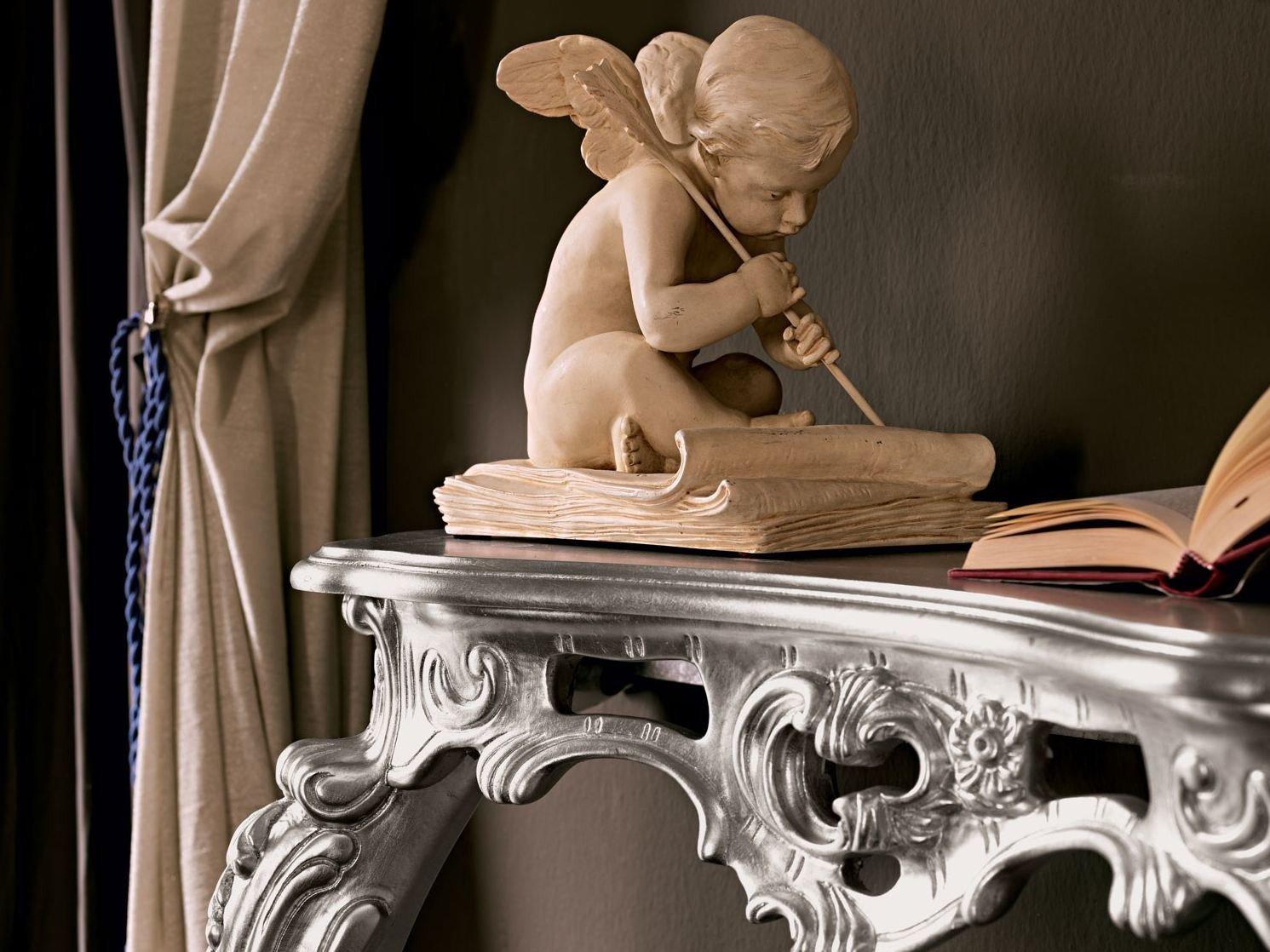 11609 Silver leaf console table