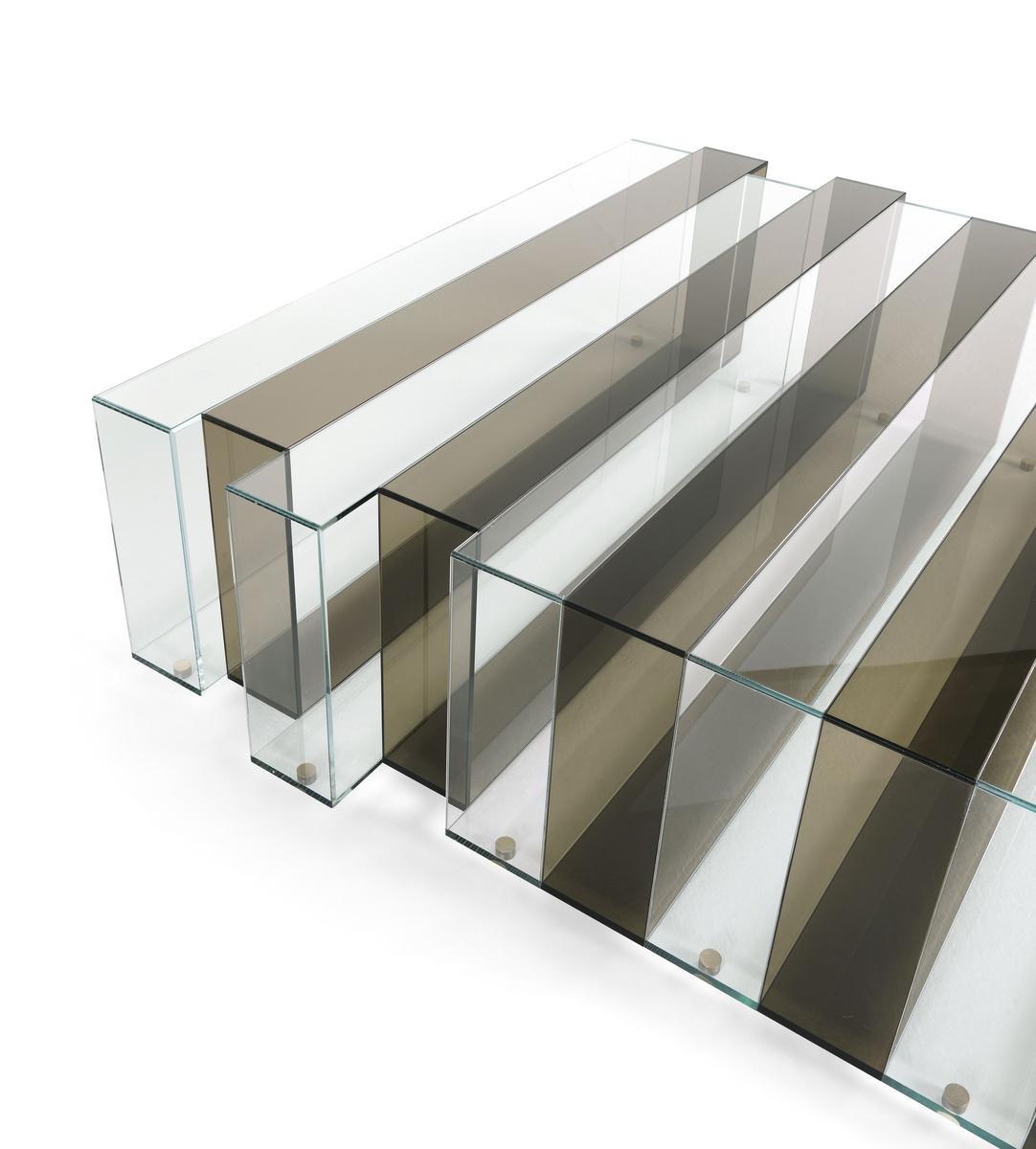 JENGA Rectangular glass coffee table