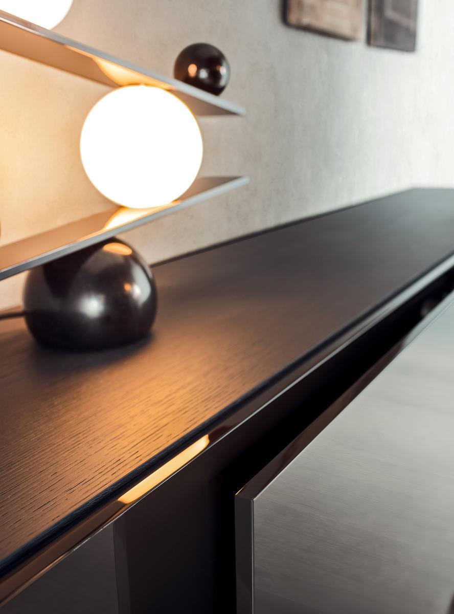 PEOPLE Wooden sideboard with coplanar doors