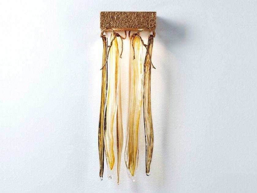 WATERFALL AP1443/2 Handmade bronze wall lamp