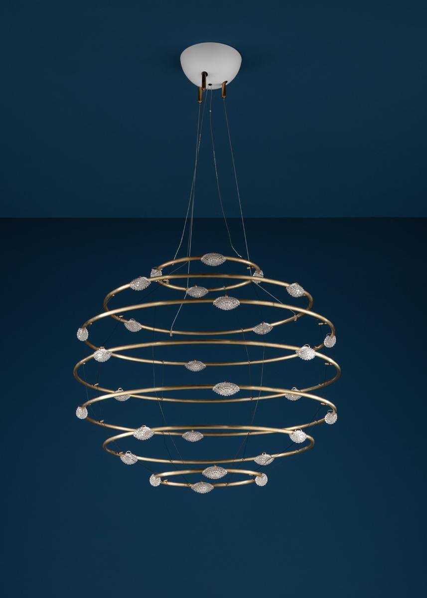 28 PETITS BIJOUX LED brass pendant lamp