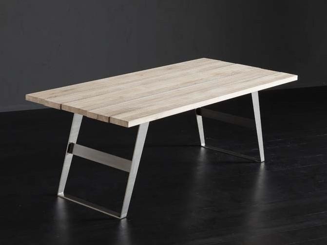 KENZO + IRON Rectangular wooden dining table