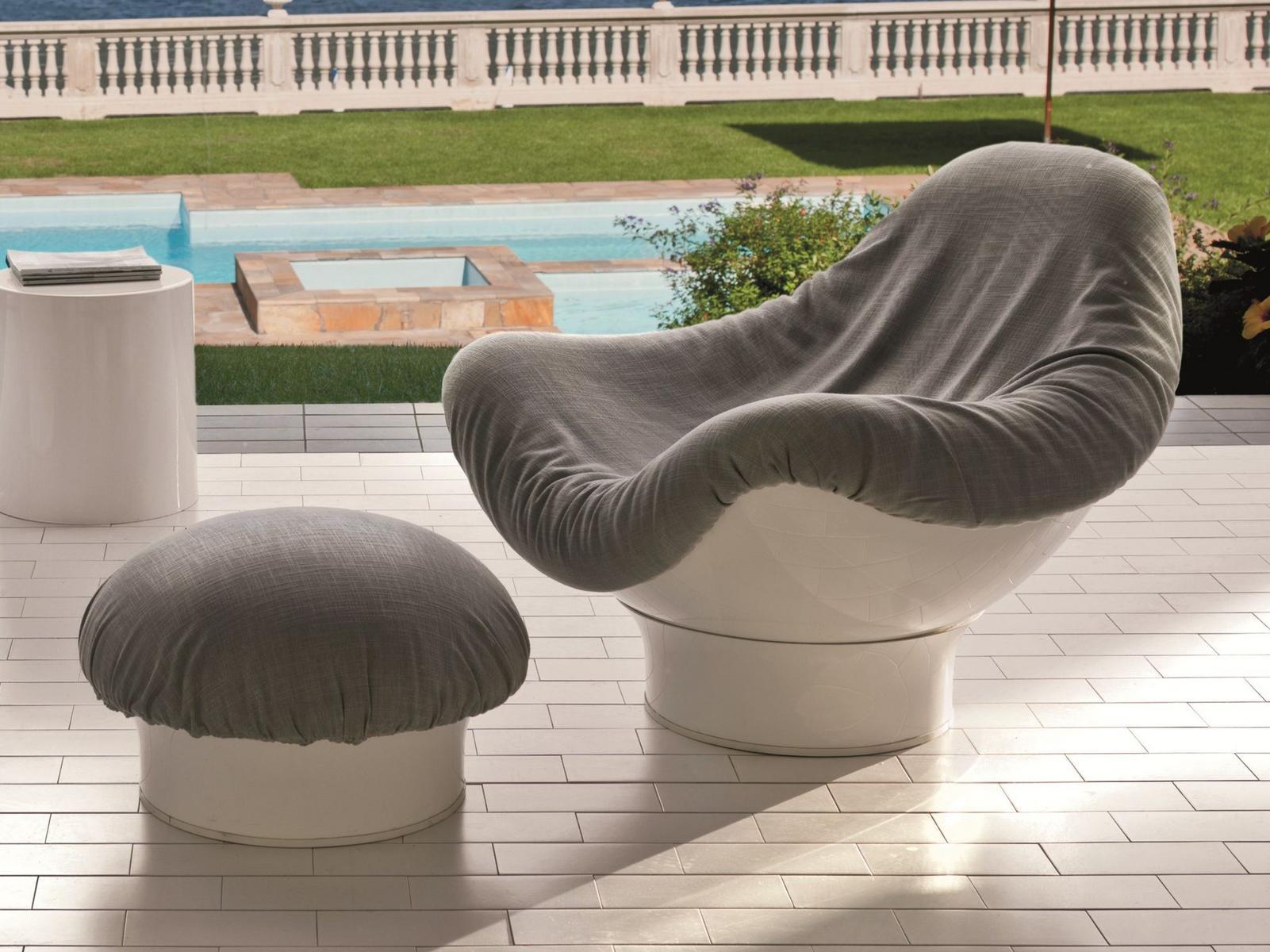 RODICA Fabric outdoor armchair