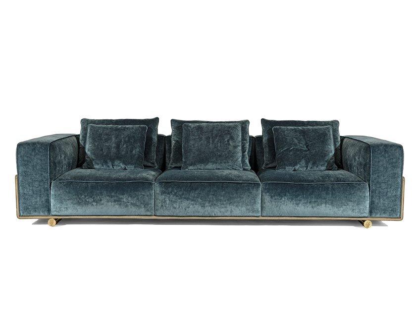DONOVAN SQUARE Sectional 4 seater fabric sofa