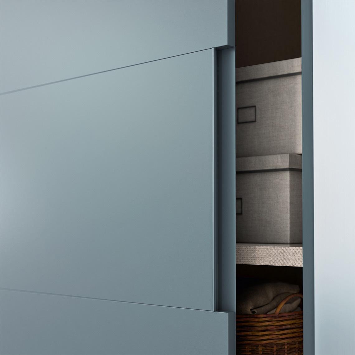 CLARA Modular glass wardrobe with sliding doors