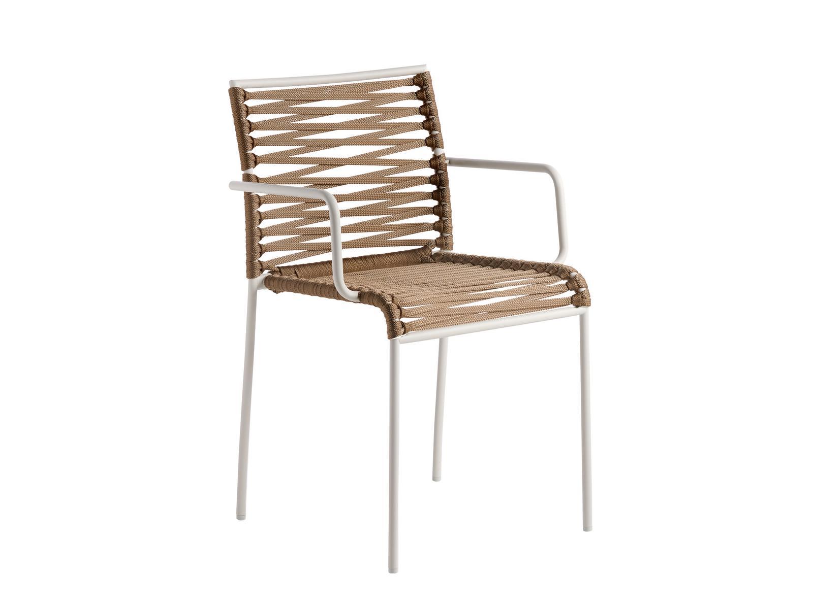 ARIA Steel chair with armrests