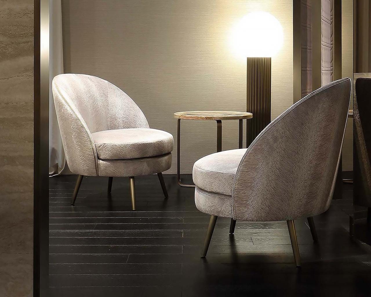 PERLA Fabric armchair in a luxury style