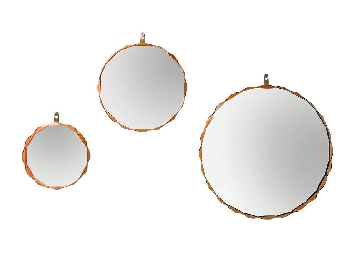 RAPERONZOLO Round wall-mounted framed mirror