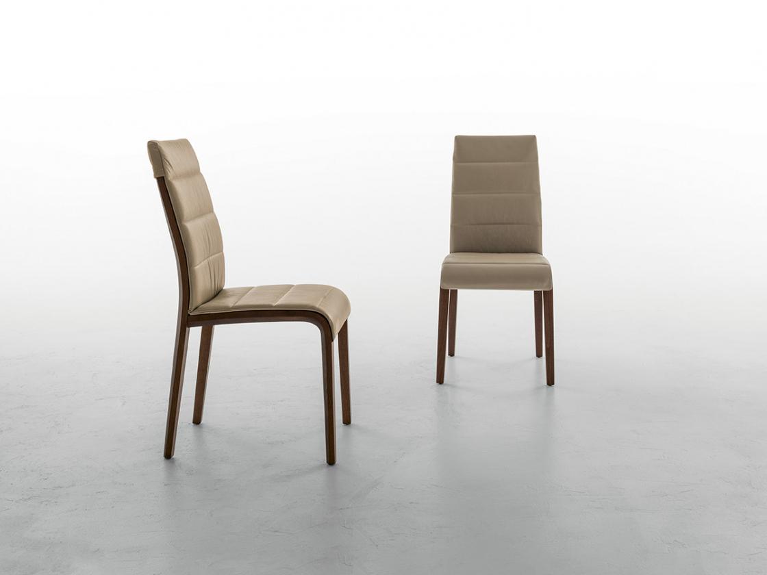 PORTOFINO Upholstered leather chair