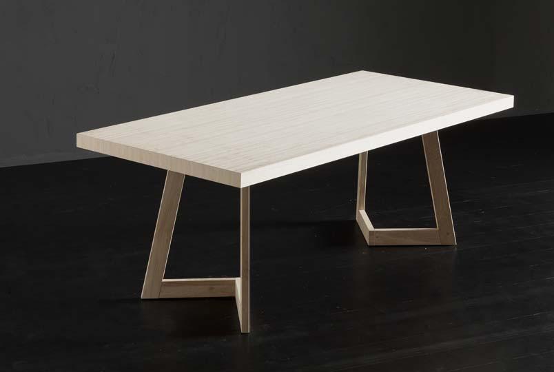 NIZZA + SEVEN Rectangular wooden dining table