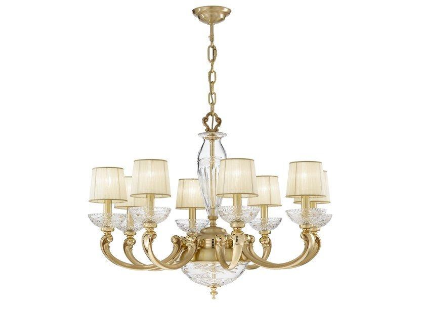 OFELIA 257/8+2 French Gold chandelier with crystal