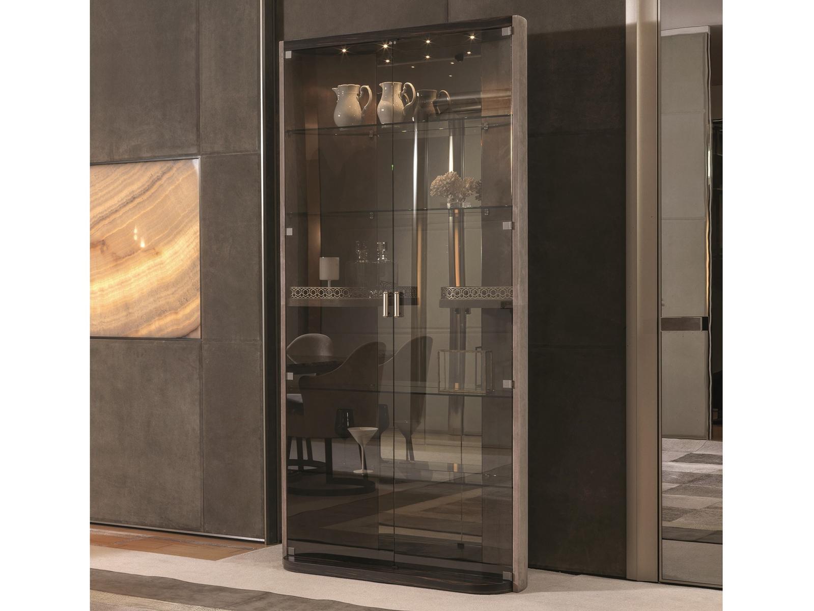 HENNESY Veneer display cabinet