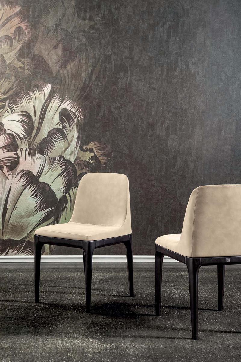 GILDA Upholstered leather chair