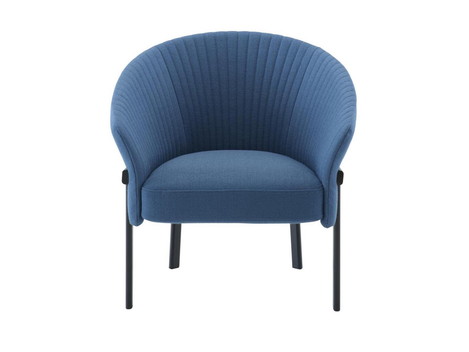 VALMY Fabric easy chair with armrests