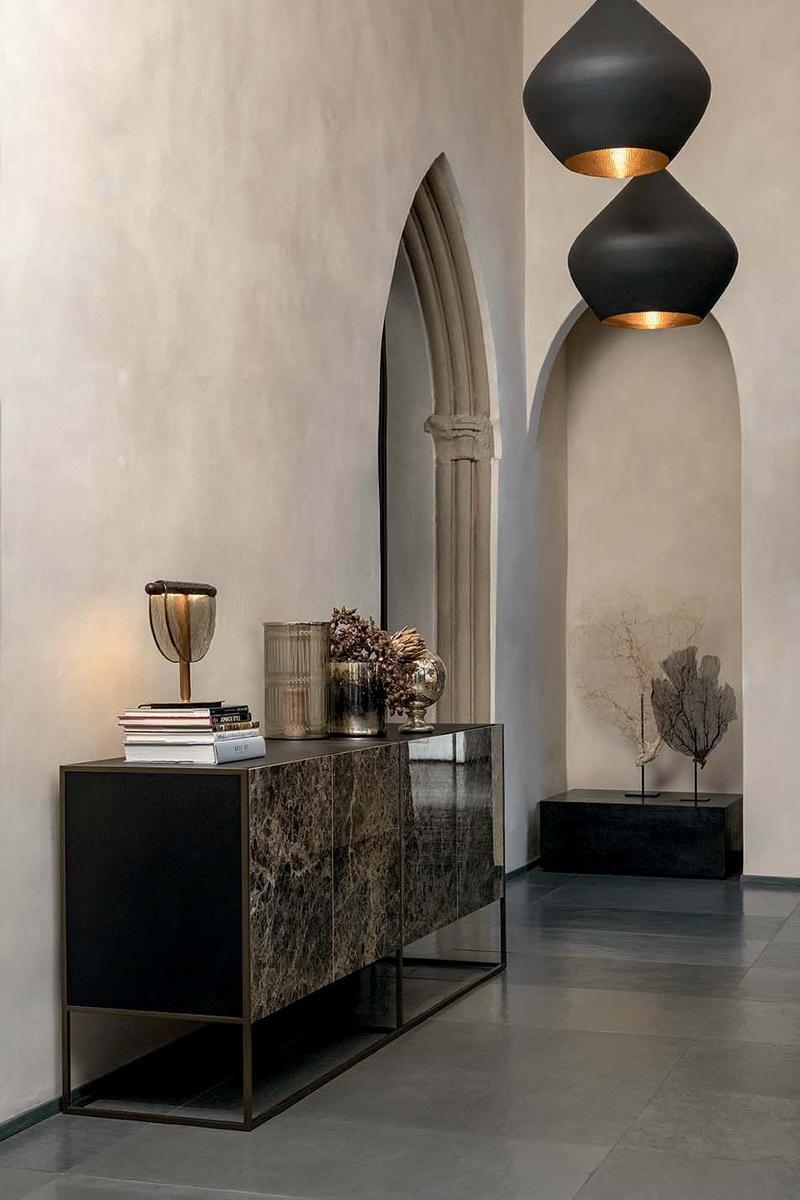 CORAL Porcelain stoneware sideboard with doors