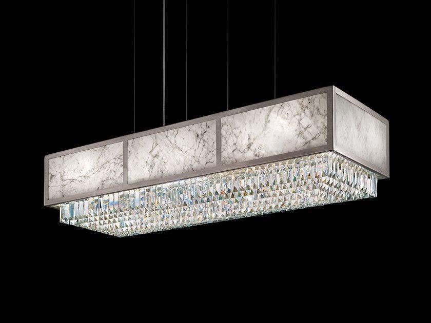 IMPERO & DECO VE 770 S28 / S34 Incandescent marble pendant lamp with crystals IMPERO & DECO VE 770 S28 / S34 Incandescent marble pendant lamp with crystals